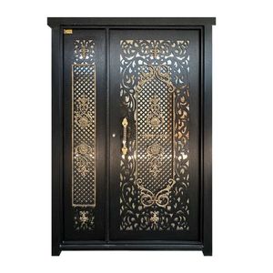 در ورودی بزرگمهر مدل یک و نیم لنگه فلزی لیزری کد bl 1591